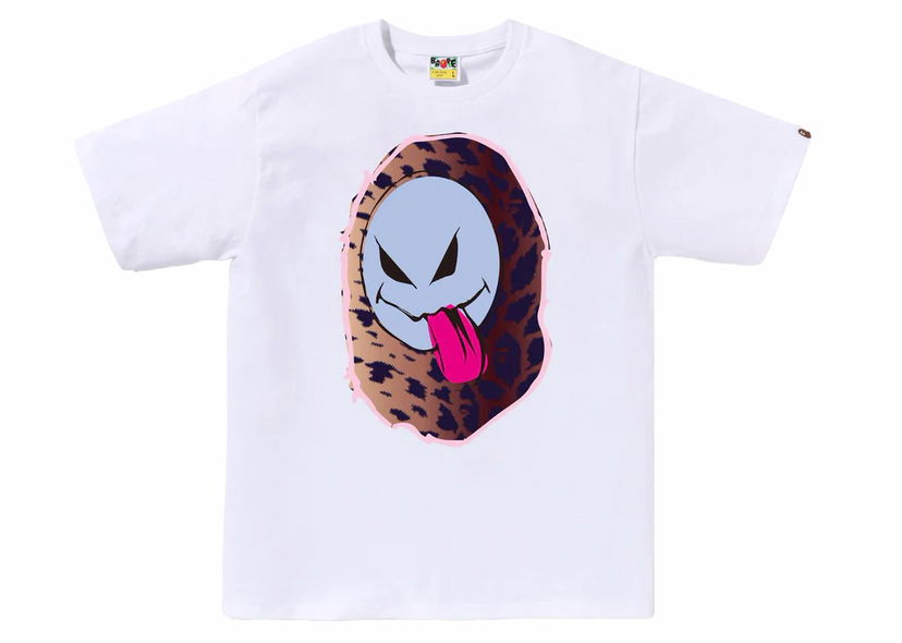 T-shirt BAPE BAPE Ape Ghost Tee White Hvid | 1J70-110-021