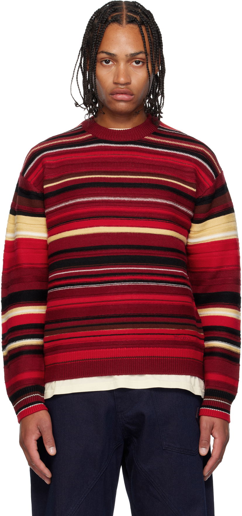 Sweater JW Anderson JW Anderson Multi Stripe Sweater Flerfarvet | KW1432-YN0008