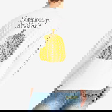 T-shirt MARKET Infinity Gourd Long Sleeve T-Shirt, Size Large Hvid | 398000383-WHT, 3