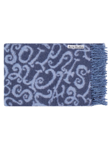 Tørklæde Acne Studios Volf Monogram Scarf Blå | CA0279-DJ1