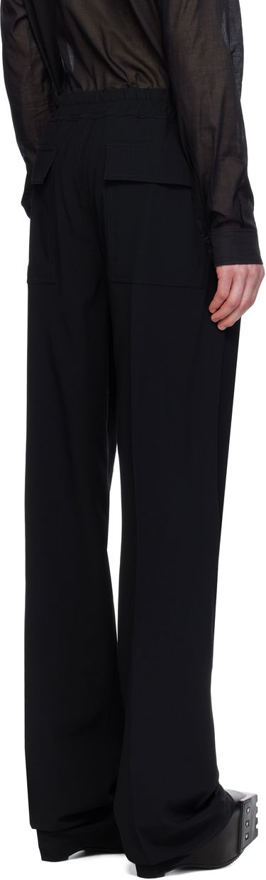 Bukser Rick Owens Rick Owens Hollywood Dietrich Drawstring Trousers Sort | RU01E5378 WLP, 2