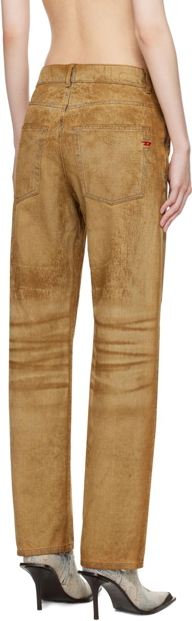 Jeans Diesel Straight Fit Jeans With Embossed Belt Beige | A16677 0AJET, 2