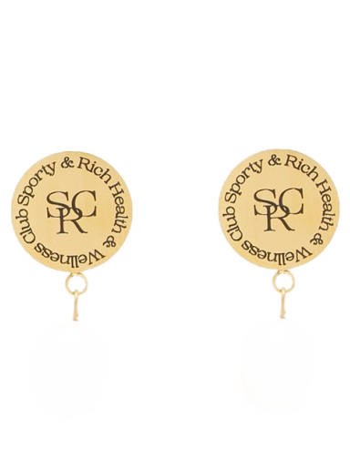 Øreringe Sporty & Rich SRHWC Pearl & Bead Earrings Metalisk | AC461-PE