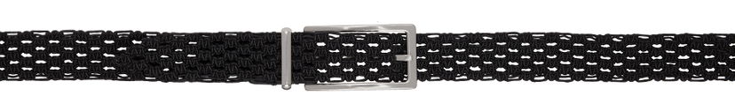 Bælter Bottega Veneta Bottega Veneta Macramé Belt Sort | 652903 V0HR1
