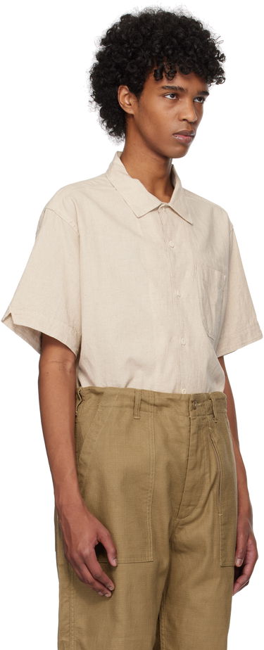Skjorte Engineered Garments Engineered Garments Camp Shirt Beige | 25S1A004, 1