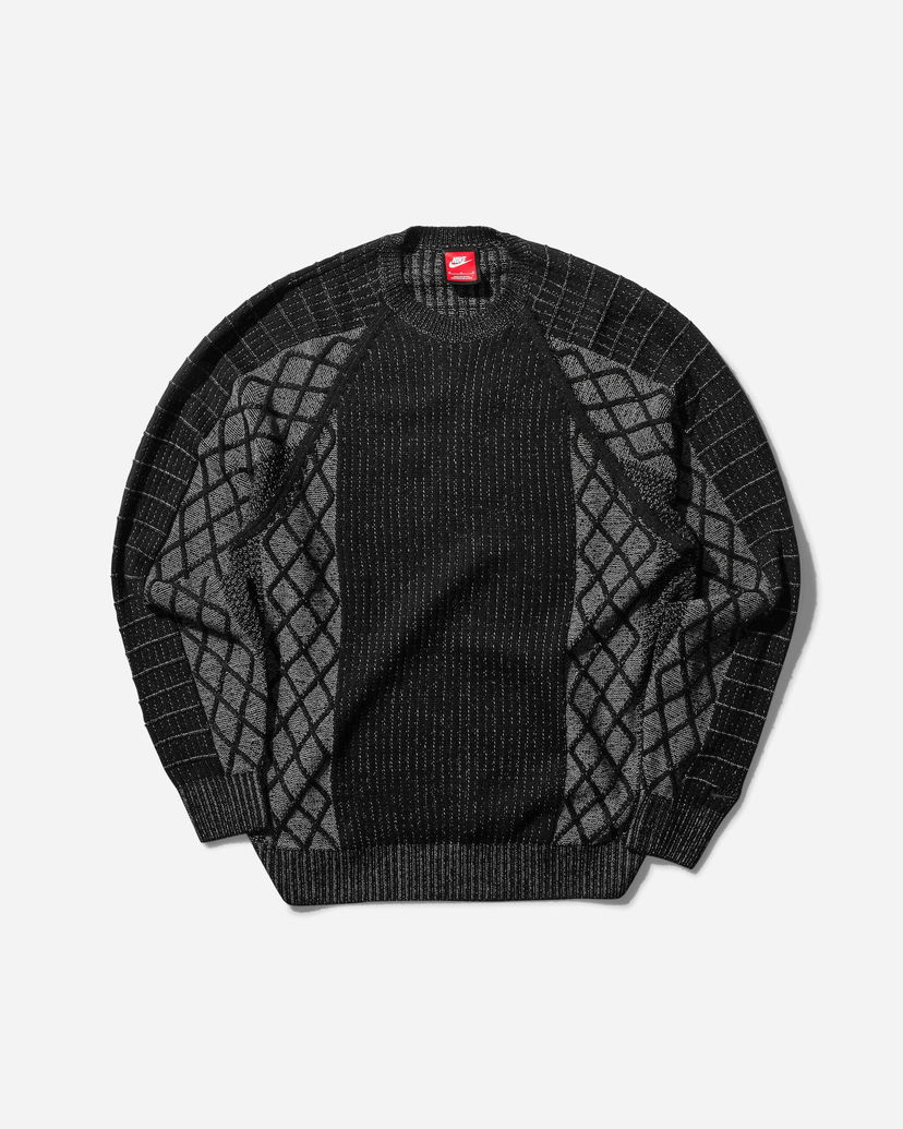 Sweater Nike Tech Crewneck Sweater Sort | FZ7562-010