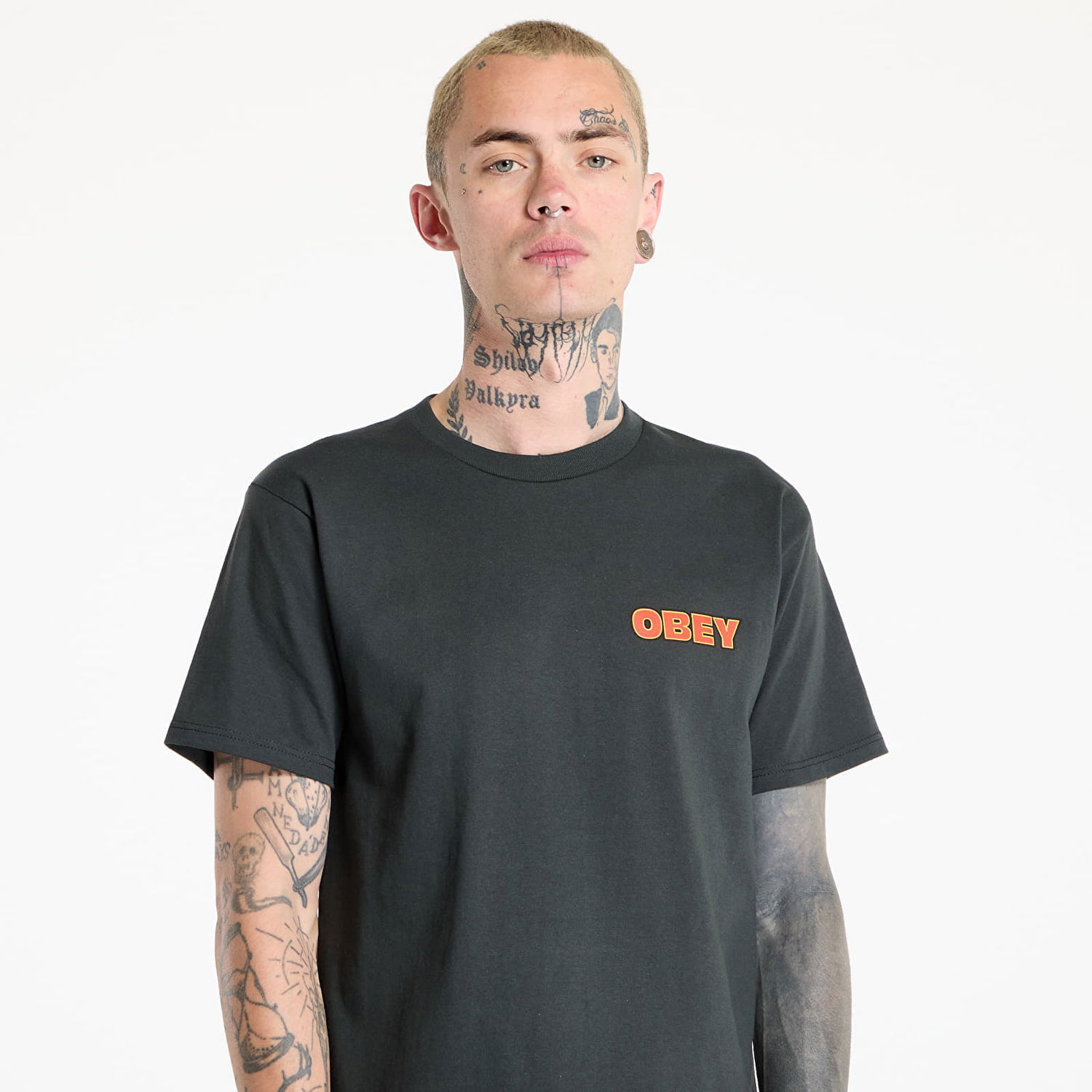 T-shirt OBEY OBEY Star T-Shirt Sort | 165264118, 1