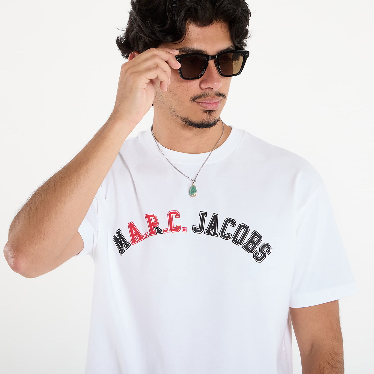 T-shirt A.P.C. A.P.C. x Marc Jacobs Boxy Fit T-Shirt XXL Hvid | COHKS-H26554 AAB, 1