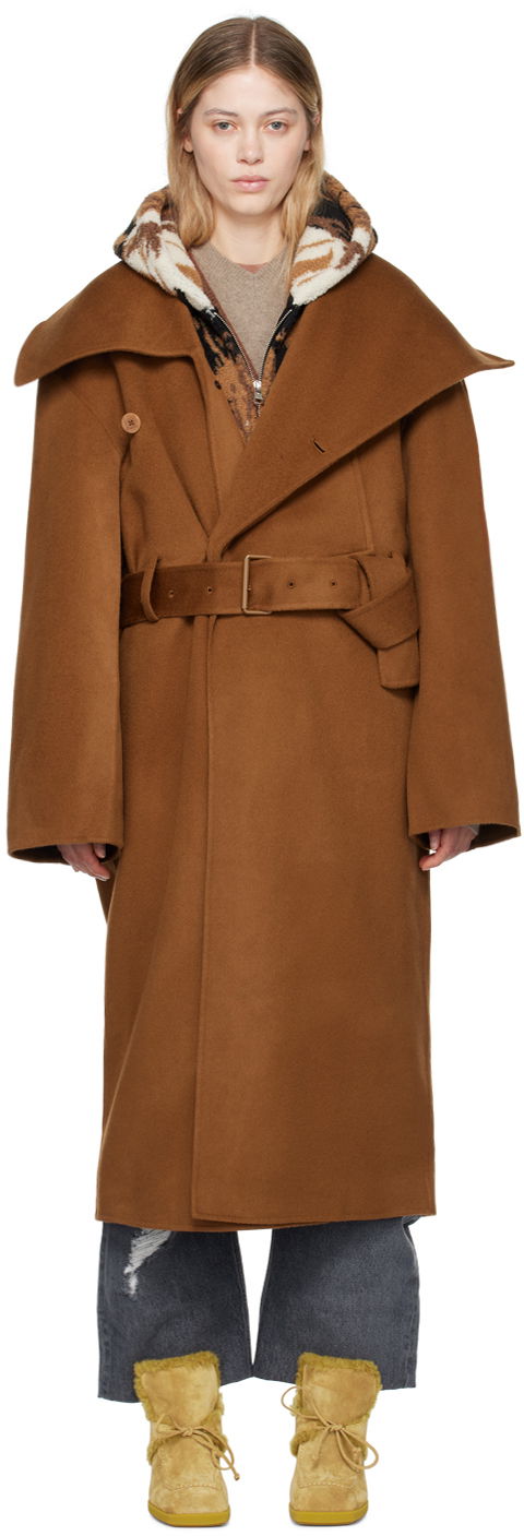 Frakker JW Anderson Brown Wrap Coat Brun | CO0307-PG1592