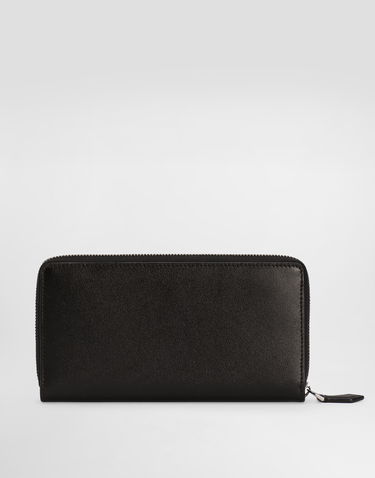 Tegnebog Dolce & Gabbana Dolce & Gabbana Calfskin Zip-Around Wallet Sort | BP1672AV95680999, 2