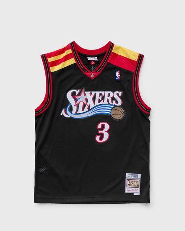 Jersey Mitchell & Ness NBA Philadelphia 76ers Allen Iverson Alternate Spain Jersey Sort | SMJY4203-P7606AIVBLCK, 4