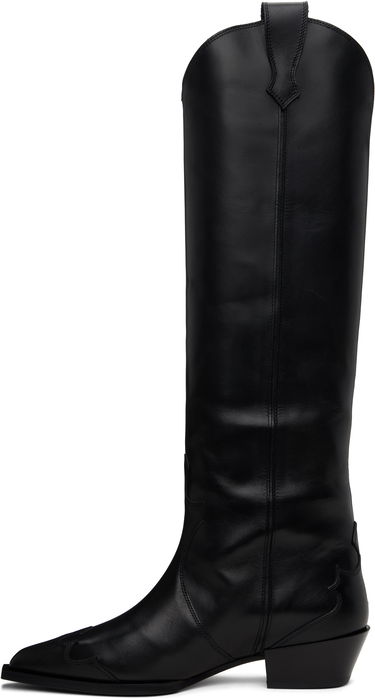 Kjole Aeyde Aeyde Aruna Leather Cowboy Tall Boots Sort | A11-KB-ARUP40CH-223-800-001, 2