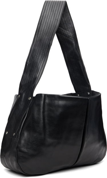 Skuldertaske sage NATION Box Pleat Leather Bag Sort | S134 BOX PLEAT BAG LEATHER BLA, 1