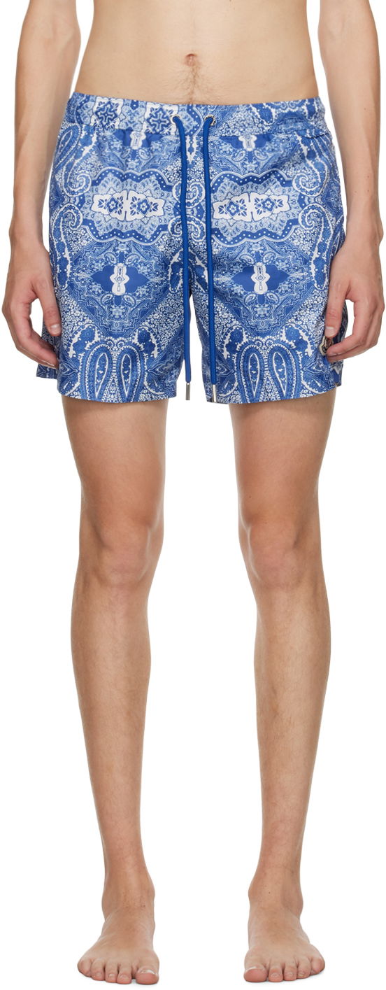 Badetøj Moncler Bandana Print Swim Blå | I20912C000025972V, 0