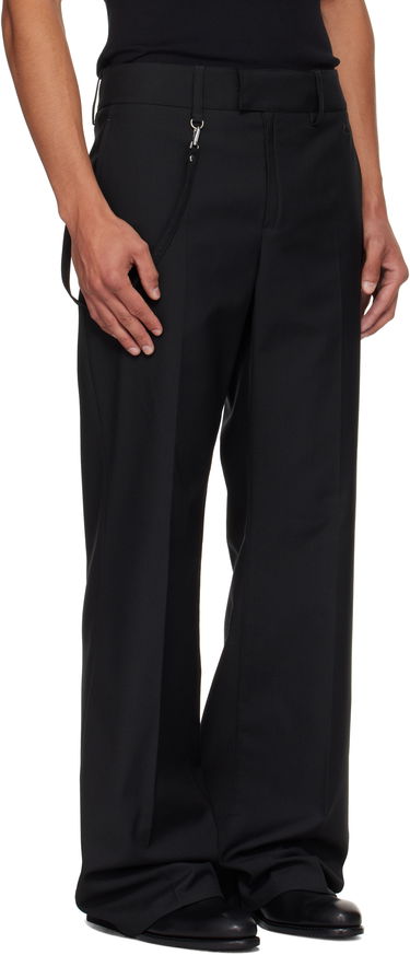 Bukser Courrèges Courrèges Light Twill Bootcut Trousers Sort | 325CPA412PL0222, 4