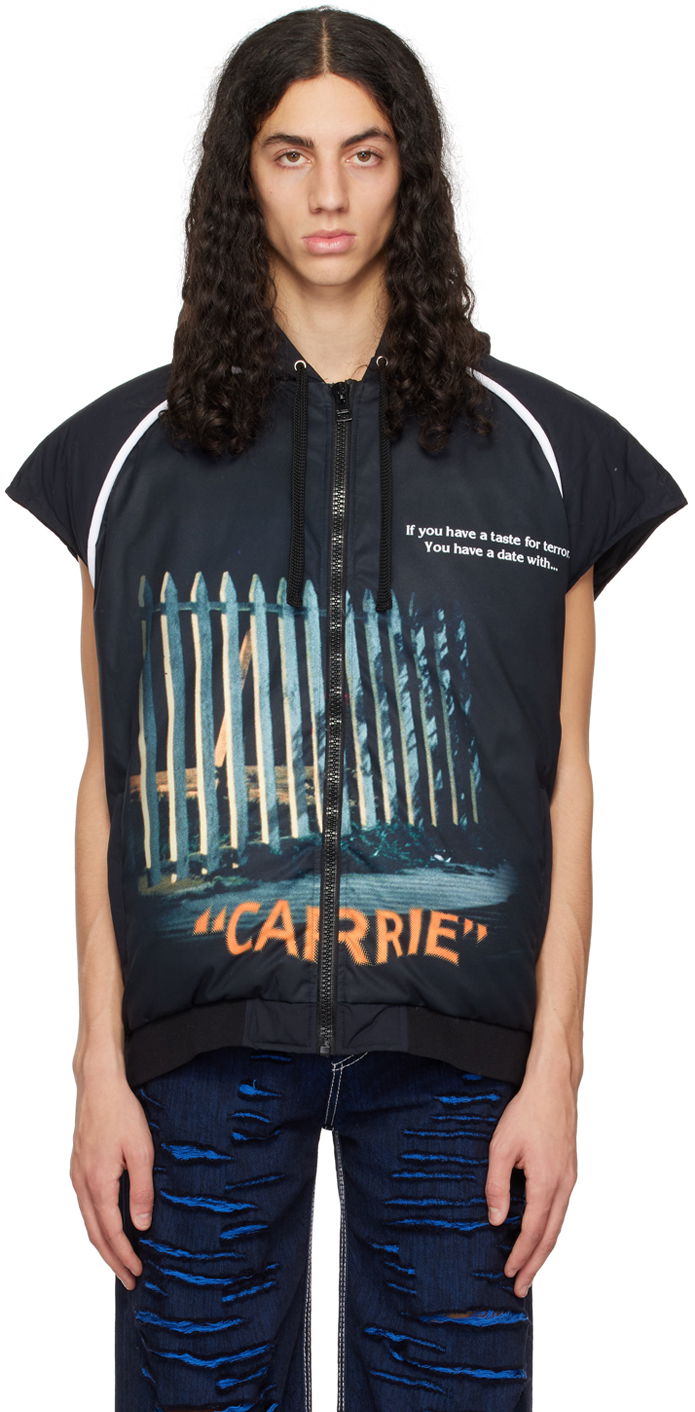 Vest JW Anderson Black 'Carrie' Gate Printed Vest Sort | JK0207-PG0994, 0