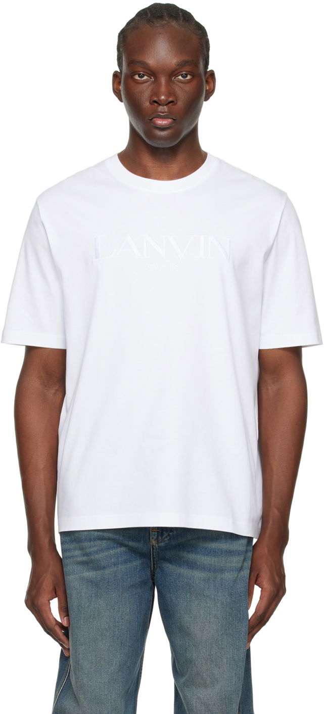 T-shirt LANVIN Oversized T-Shirt Hvid | RM-TS0010-J208-P24