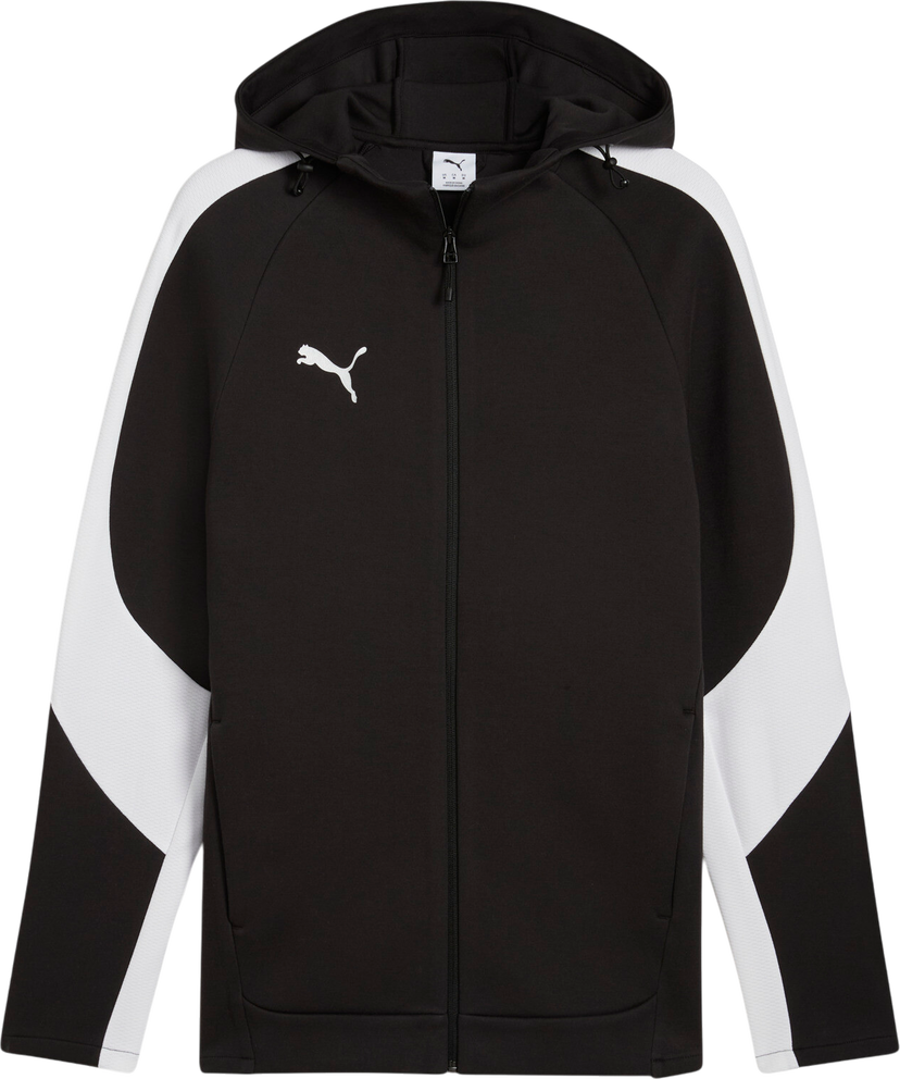 Sweatshirt Puma teamEVOSTRIPE Hooded Jacket Sort | 659947-03