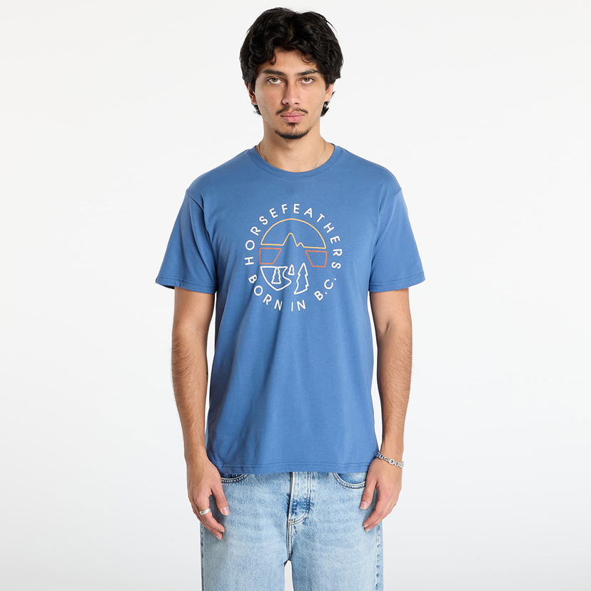 T-shirt Horsefeathers T-shirt Line Circle XXL Blå | SM1392C