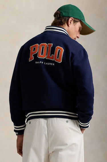 Bomberjakke Polo by Ralph Lauren Fleece Baseball Jacket Blå | 710959022001, 1