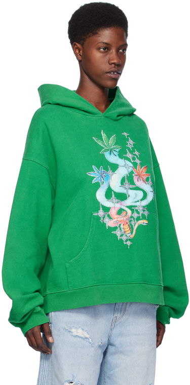 Sweatshirt ERL ERL Graphic Hoodie Grøn | ERL07T025, 1
