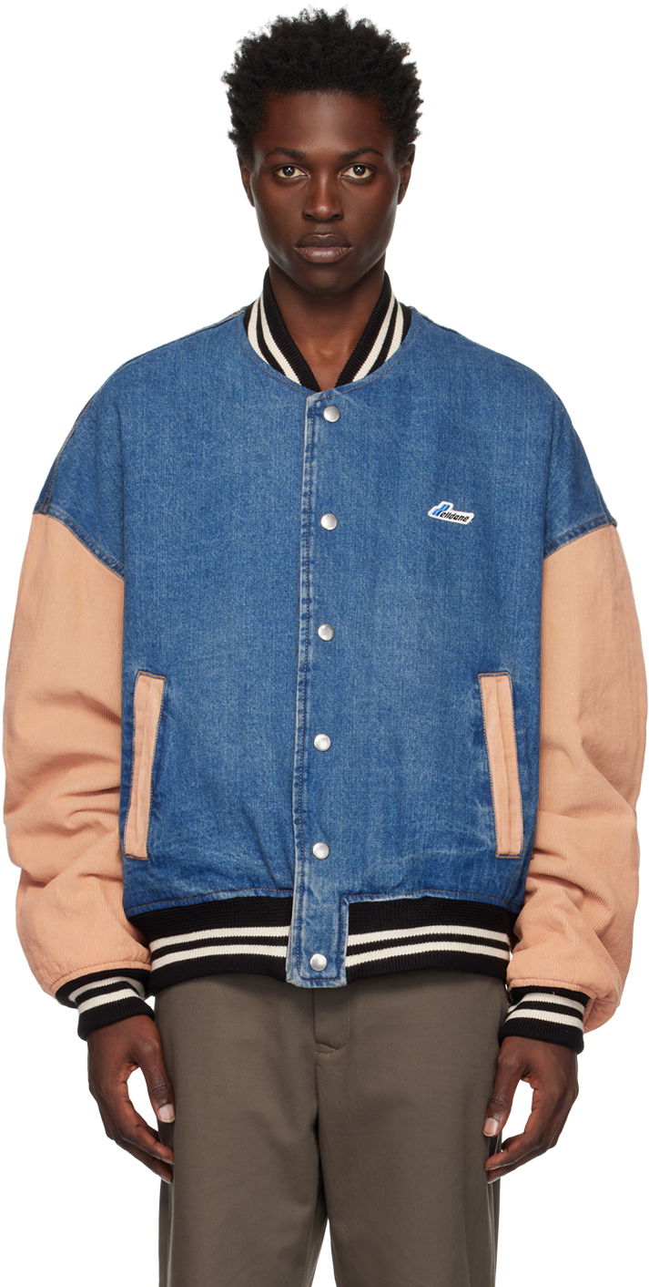 Bomberjakke We11done We11done Denim Varsity Jacket Blå | WD-DJ3-22-371-U-BL, 0