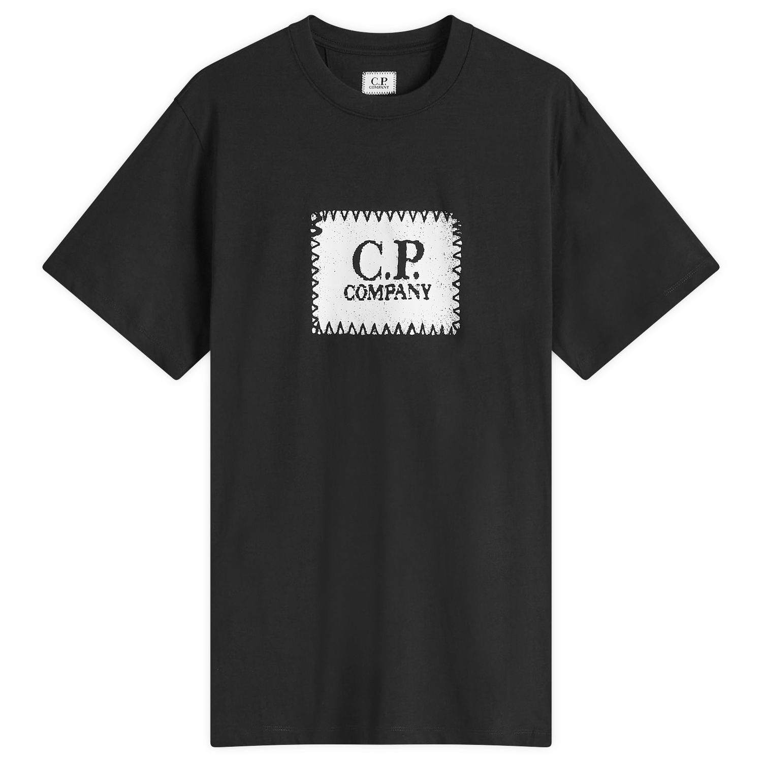 T-shirt C.P. Company C.P. Company 30/1 Logo Label T-Shirt, Size Large Sort | 18CMTS029A-005100W-999, 1