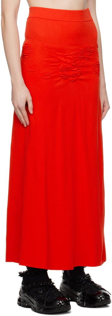 Nederdel Cecilie Bahnsen Cecilie Bahnsen Villa Midi Skirt Rød | 1.24KNI56004 VILLA SKIRT, 1
