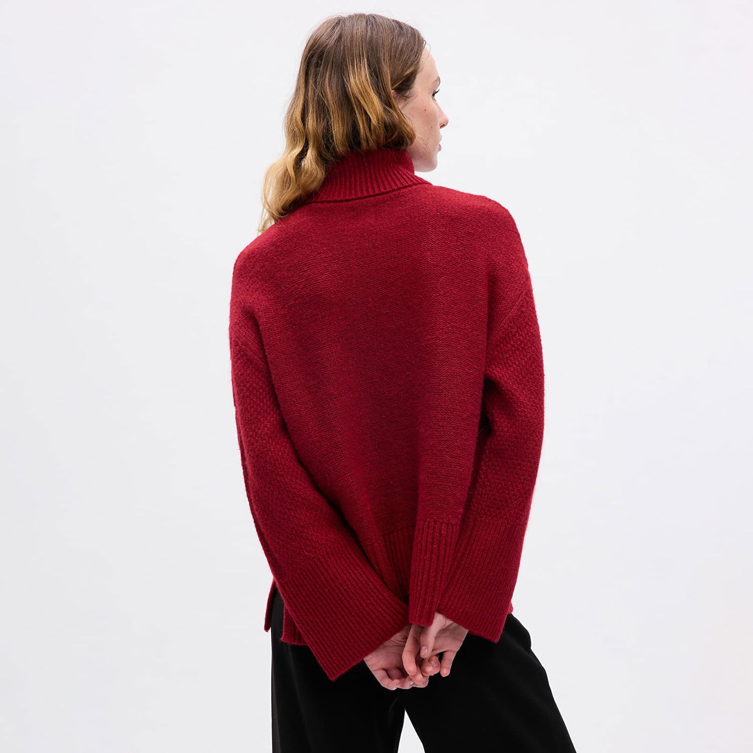 Sweater GAP Sweater Tneck Cable Sled XXS Rød | 815134-01, 1