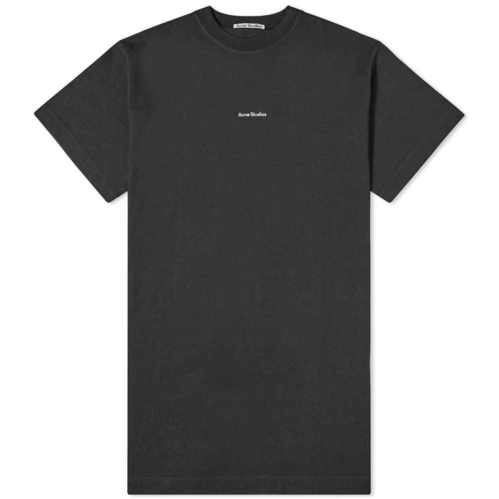 T-shirt Acne Studios Logo Tee Dress Sort | A20281-900, 0