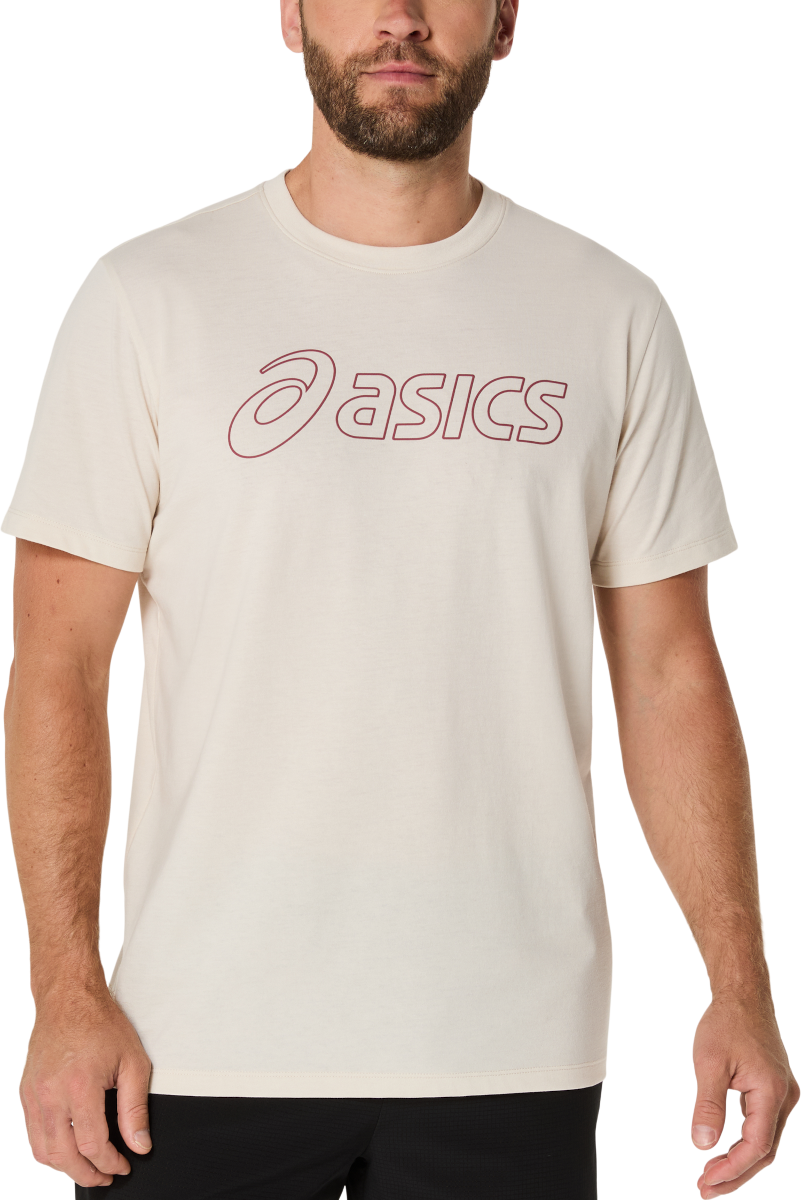 T-shirt Asics Big Logo Graphic Short Sleeve T-Shirt Beige | 2031e188-201