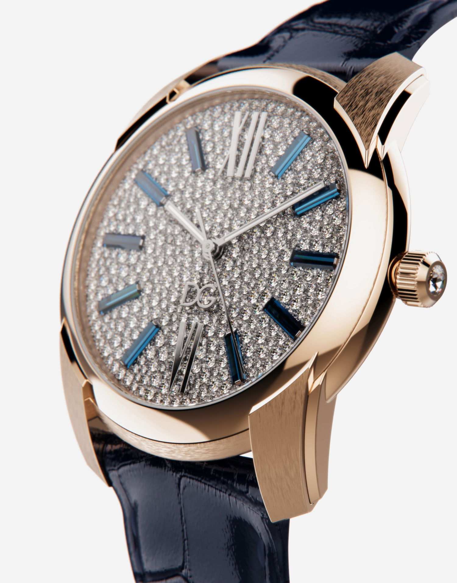 Ur Dolce & Gabbana Dolce & Gabbana Watch With Diamond Pavé Blå | WWJE1GX5IDAB0321, 1