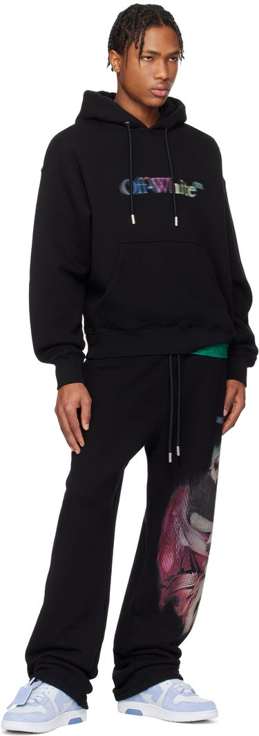 Sweatshirt Off-White Off-White S. Matthew Hoodie Sort | OMBB085S25FLE00V1084, 3