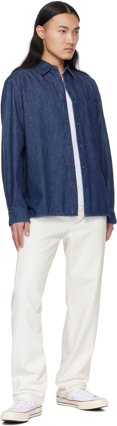 Skjorte A.P.C. Denim Shirt Blå | COGXF-H12553, 3