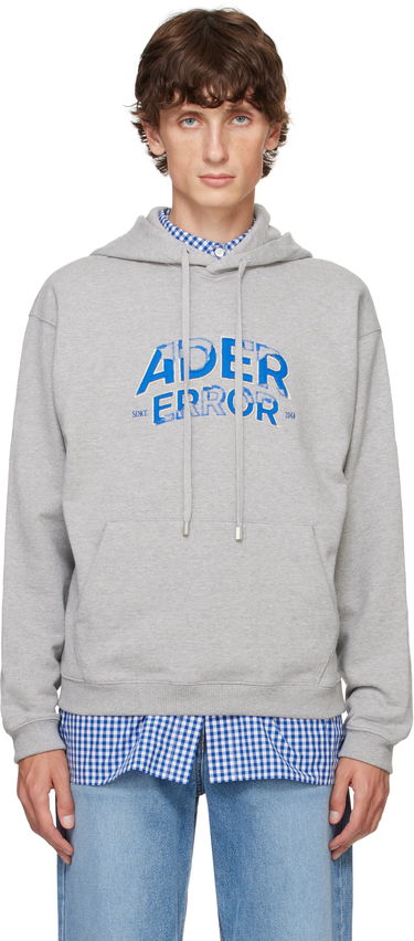 Sweatshirt ADER ERROR Embroidered Logo Hoodie Grå | BN25FYHD0101GR, 0