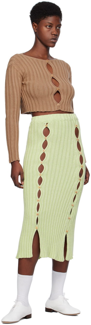 Sweater Baserange Baserange Macau Knit Top Brun | KNMAC-CO-SP24, 3