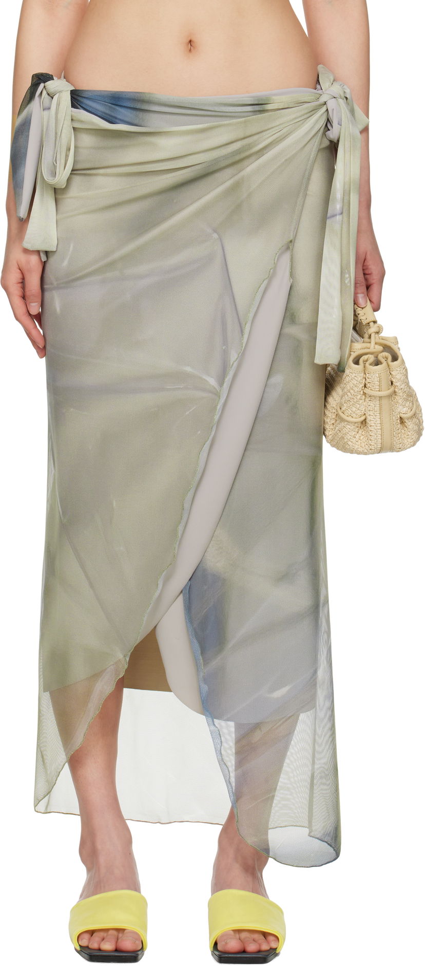 Nederdel Serapis Draped Tarp Malong Maxi Skirt Flerfarvet | SS25_PS_1