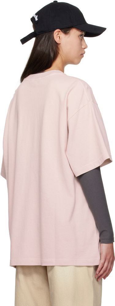 T-shirt Acne Studios Acne Studios Bow Print T-Shirt Lyserød | AL0501-, 2