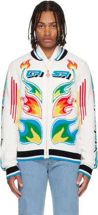 Flame Laurel Cotton Knit Casa Club Jacket