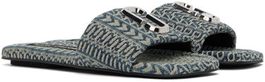 Shorts Marc Jacobs Marc Jacobs 'The J Marc Washed Monogram Denim' Slides Blå | 2P3FSA006F04, 3