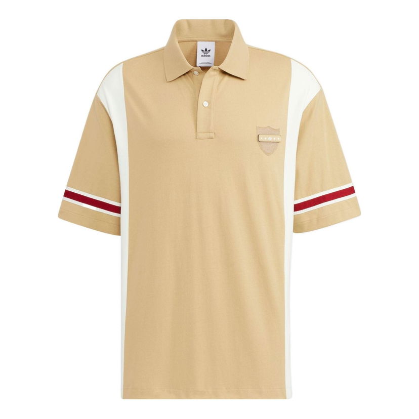 Polo skjorte adidas Originals Originals Modern Collegiate Short Sleeve Polo Beige | HS2012