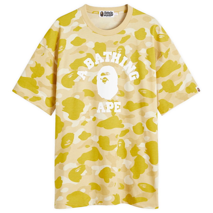 T-shirt BAPE A Bathing Ape Women's Color Camo College T-Shirt Relax in Yellow, Size Medium | END. Clothing Gul | 001CSK302008L-YLW