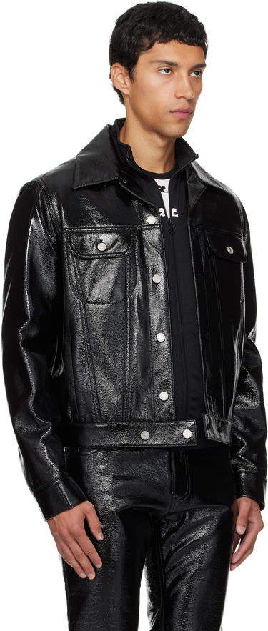 Jakke Courrèges Courrèges Trucker Jacket Sort | VESCBL063VY0014, 4