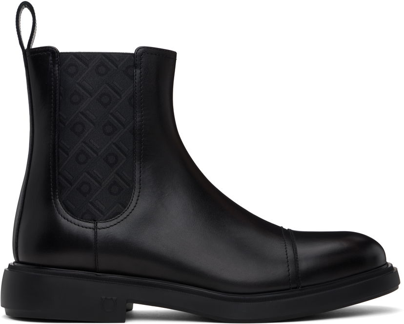 Tøj FERRAGAMO Ferragamo Beat Camden Chelsea Boots Sort | 777036