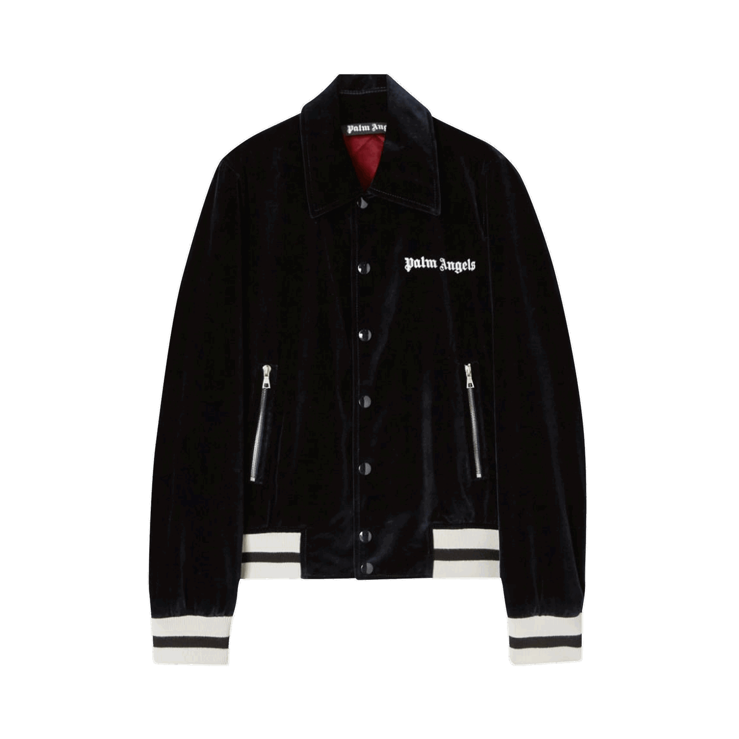 Jakke Palm Angels Sunday Life Is Palm Baseball Jacket Sort | PMEA229F22FAB0014903, 0