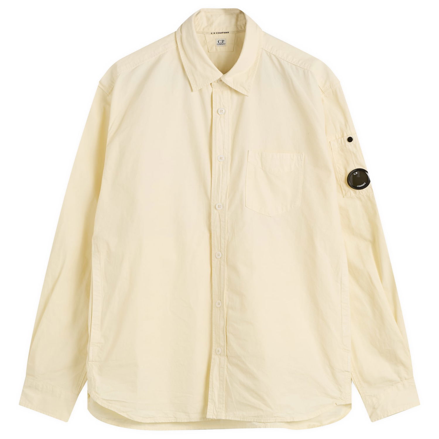 Skjorte C.P. Company Microreps Lens Shirt, Size Large Gul | 19CMSH270A-110324G-402, 0