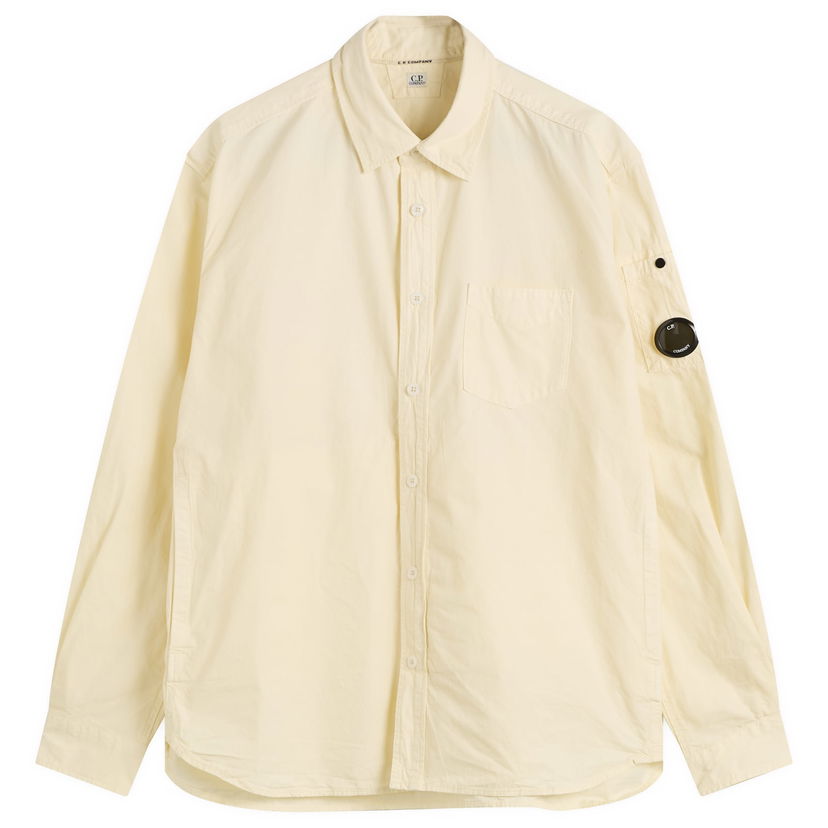 Skjorte C.P. Company Microreps Lens Shirt, Size Large Gul | 19CMSH270A-110324G-402