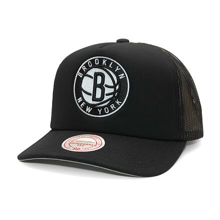 Hat Mitchell & Ness Brooklyn Nets Trucker Hat Sort | HT8032-BNEBLCK