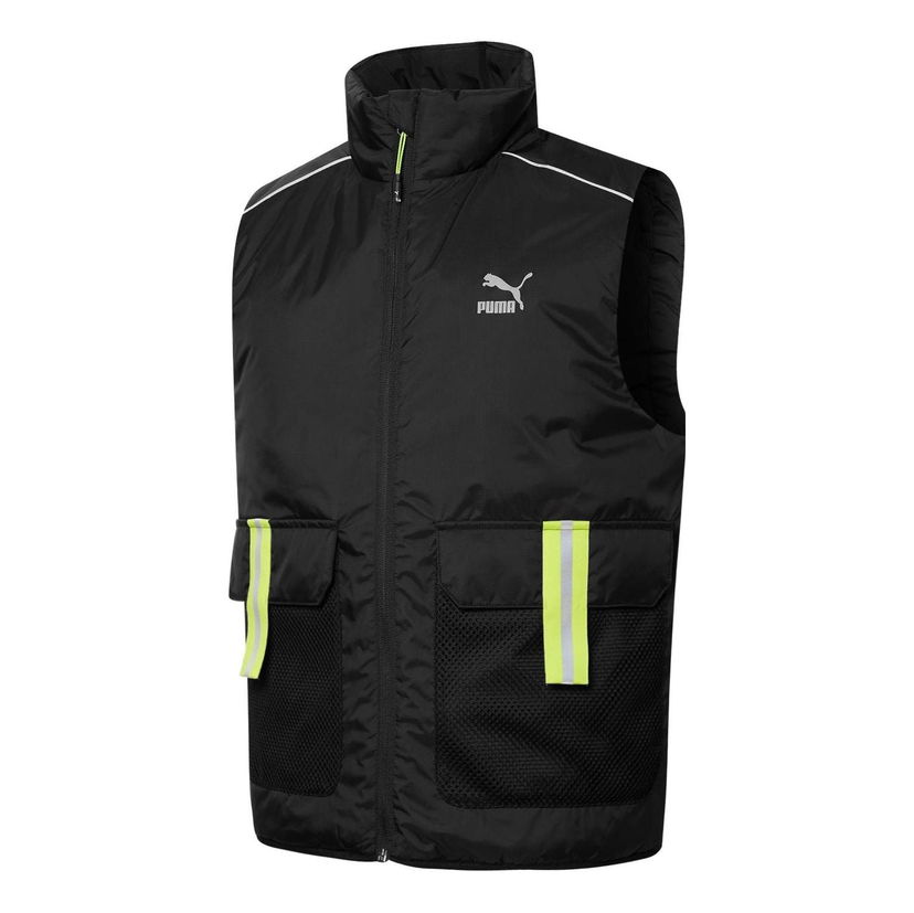 Vest Puma Logo Sleeveless Vest Sort | 534485-01