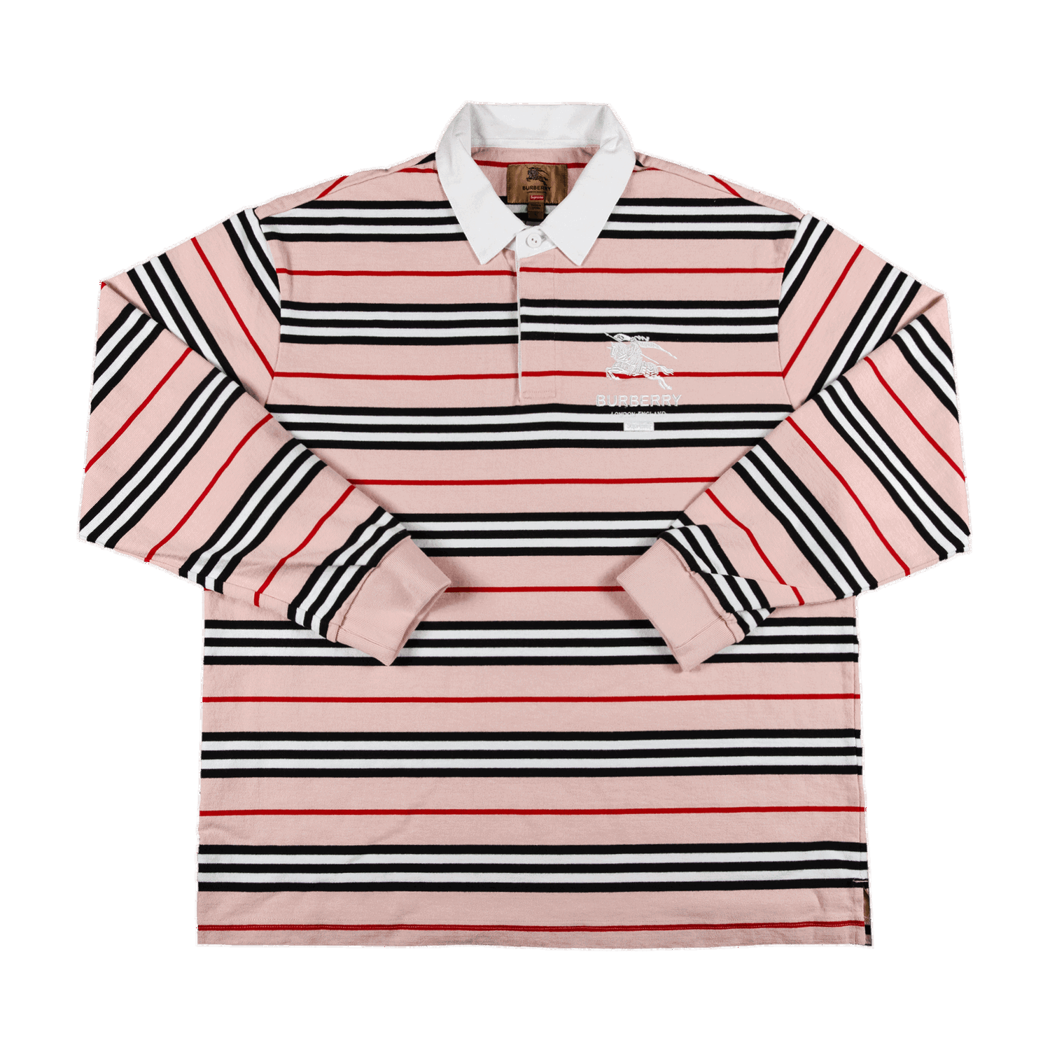 Polo skjorte Supreme Burberry x Rugby Lyserød | SS22KN12 PINK, 0